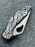 3” Spyderco Byrd Engraved Knife