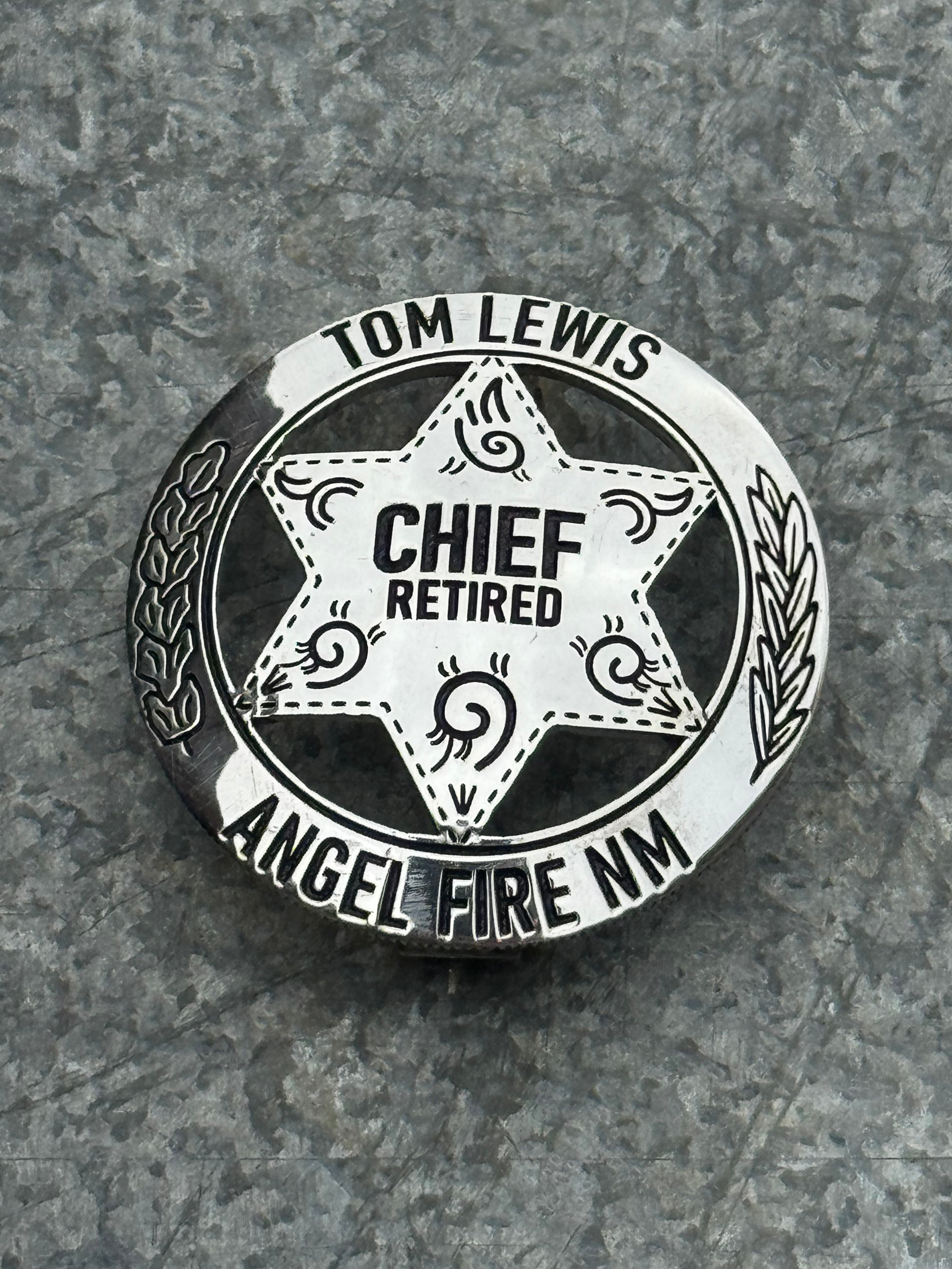 “6 Point Classic Cinco Peso Badge"