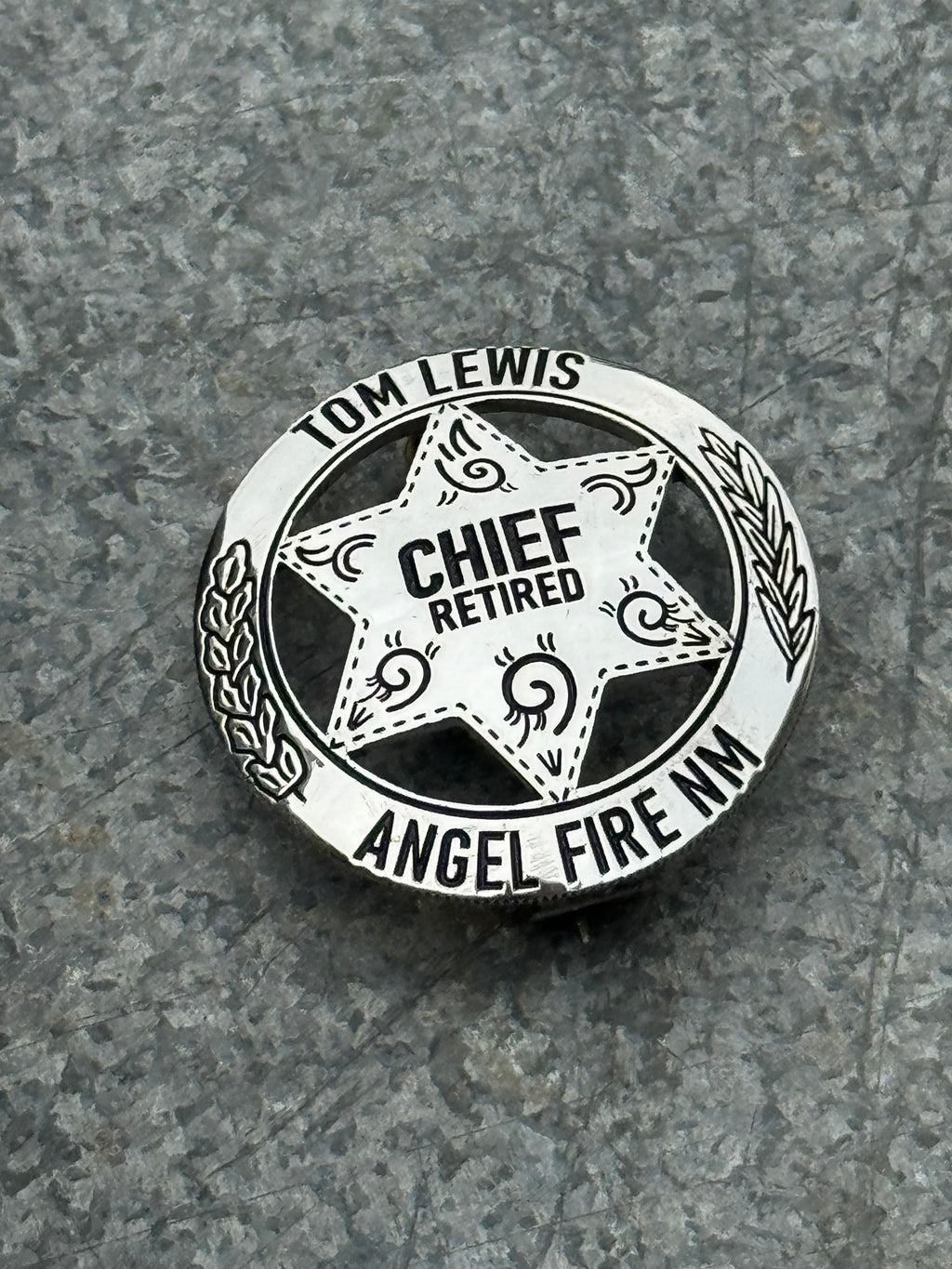 “6 Point Classic Cinco Peso Badge"