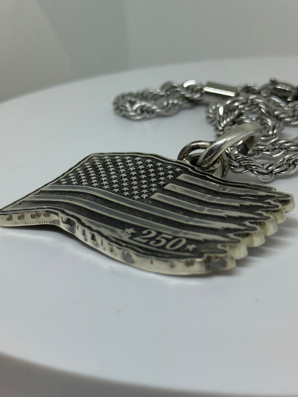 “250” Silver Pendant