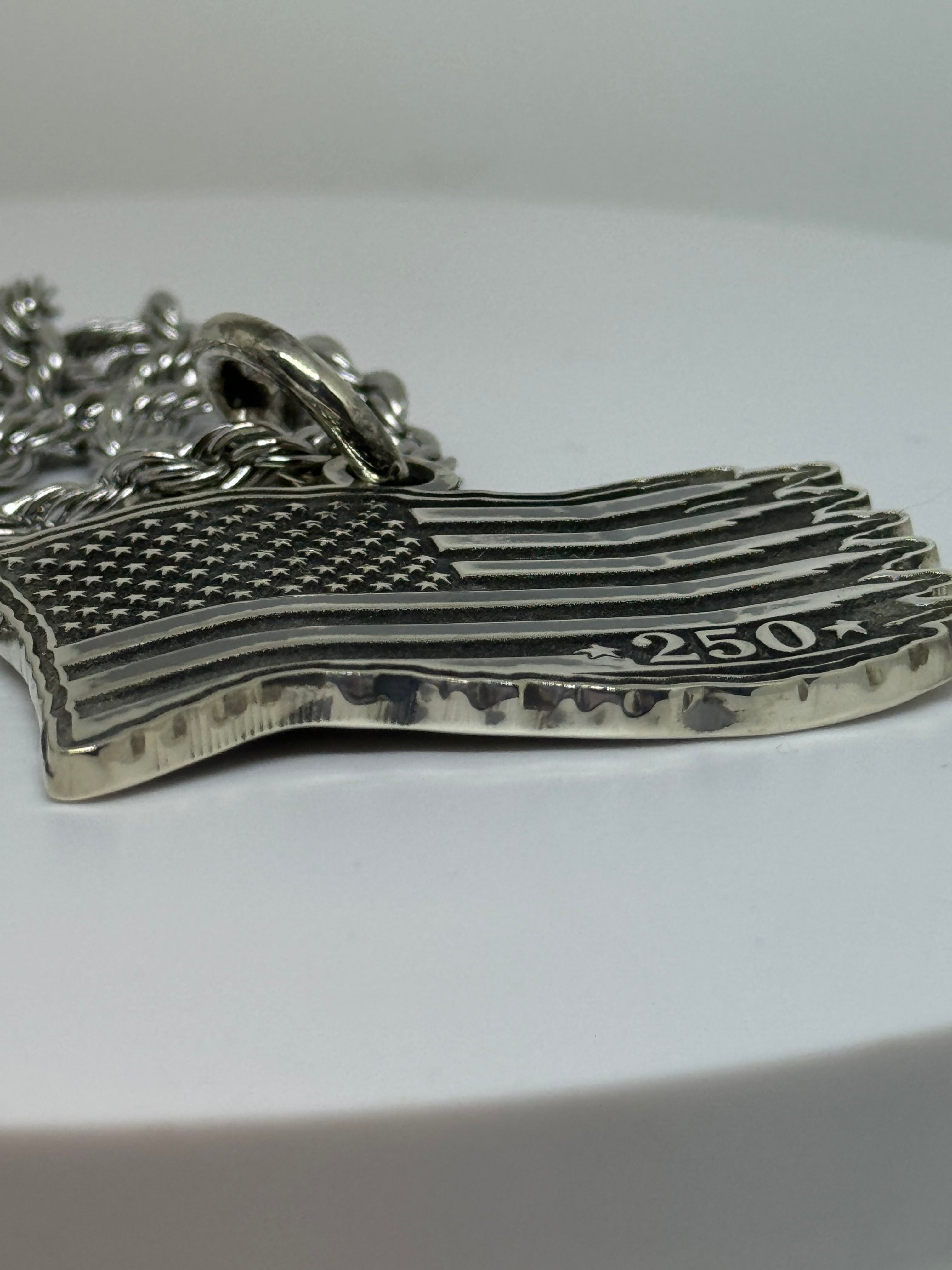 “250” Silver Pendant