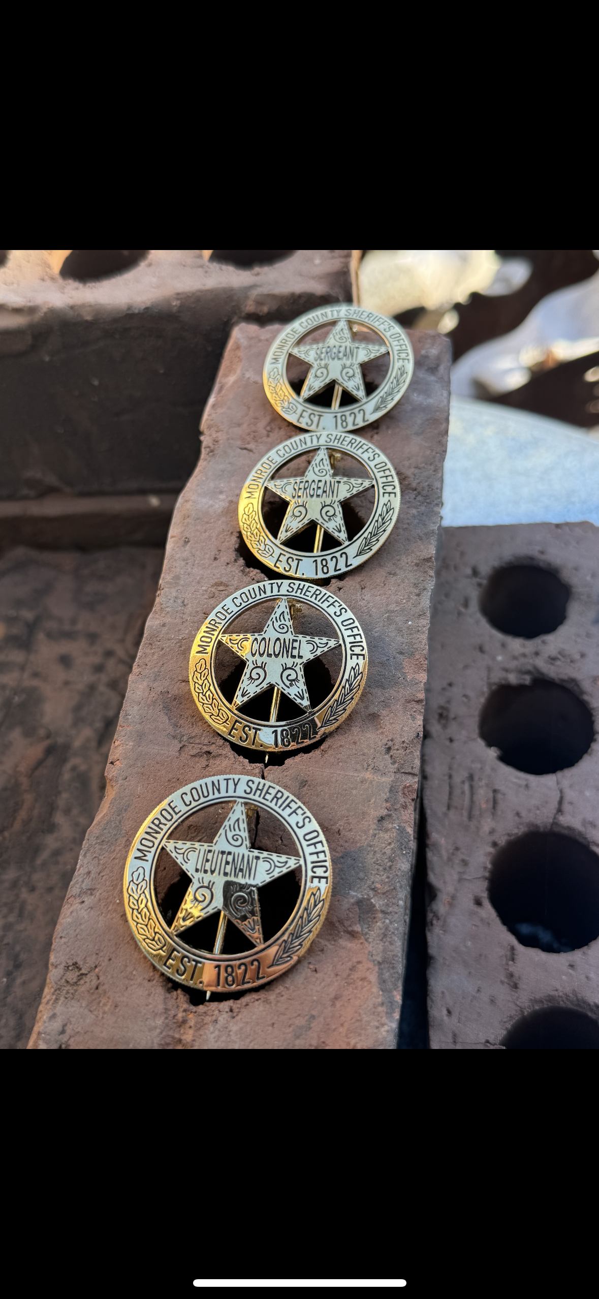 "The Classic Cinco Peso Badge" 14k Gold Plated