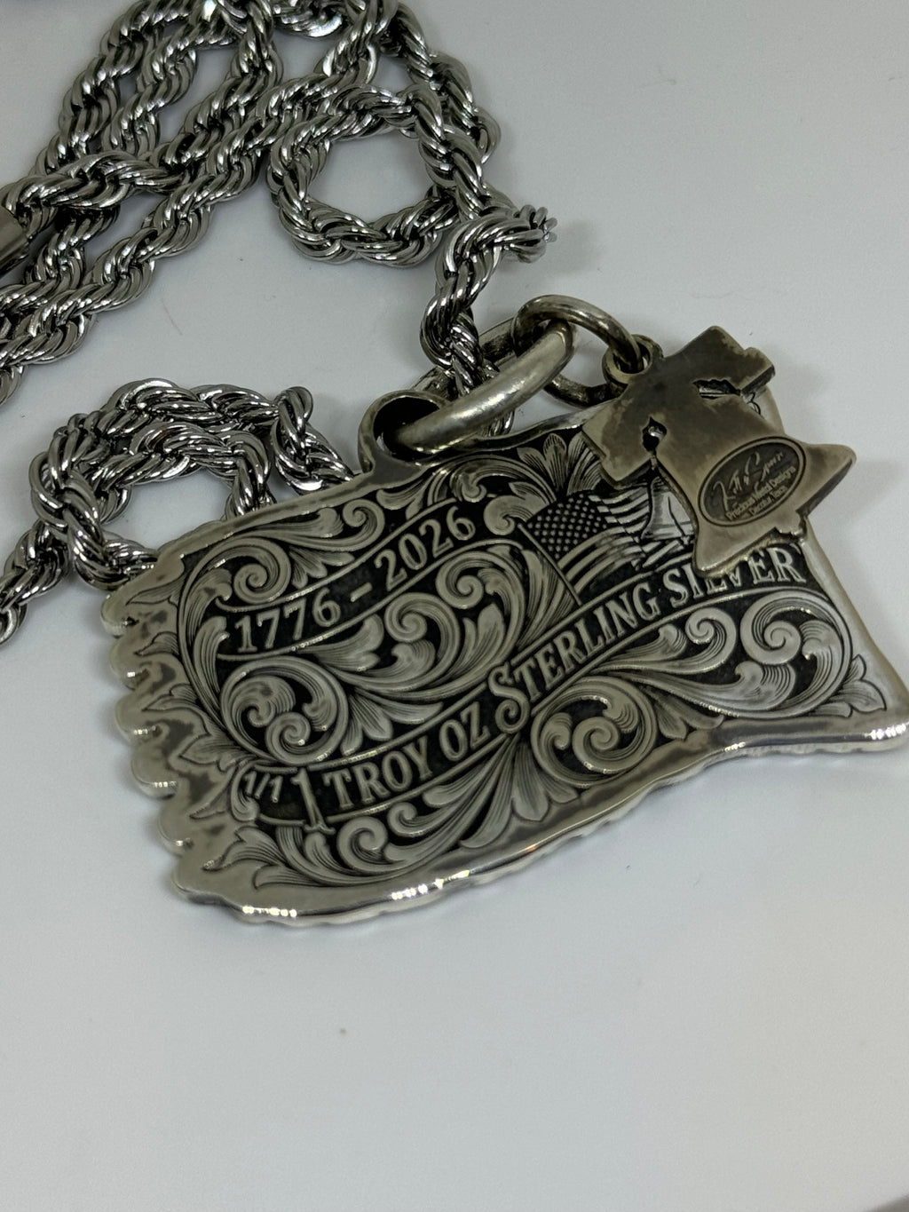 “250” Silver Pendant