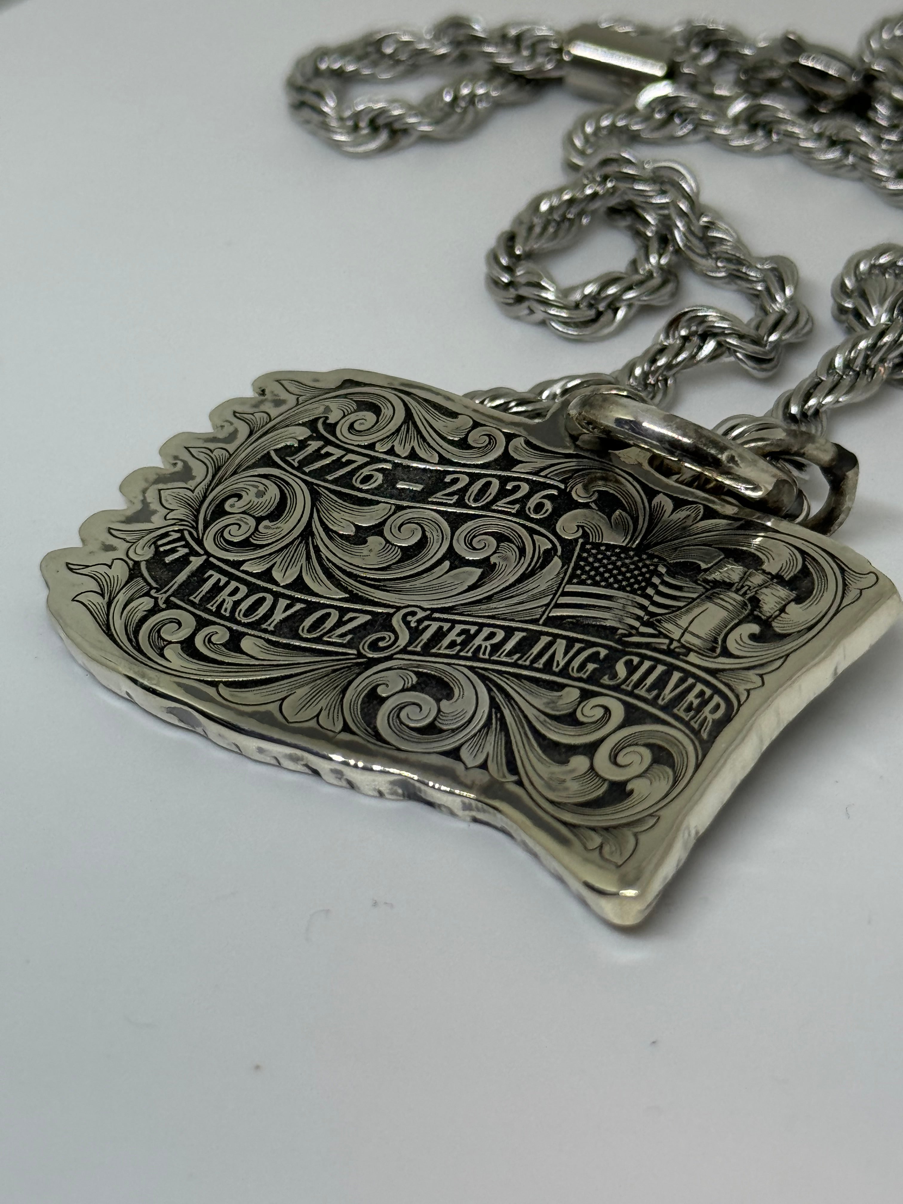 “250” Silver Pendant