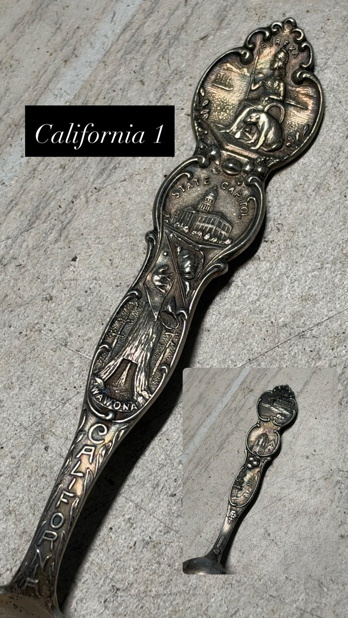 California 1 Sterling Silver Spoon Ring