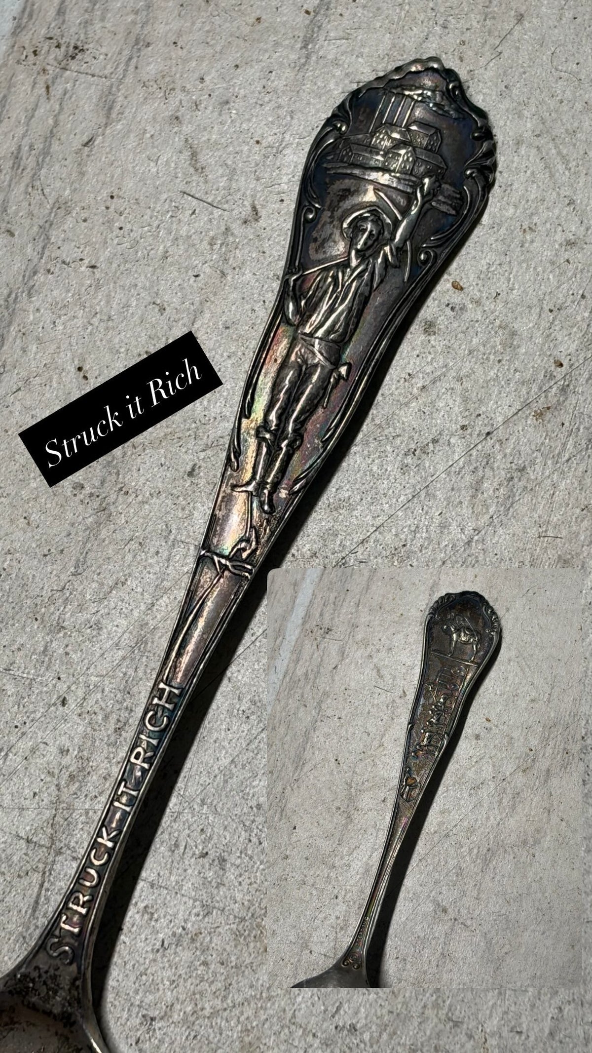 Struck It Rich  Sterling Silver Spoon Ring