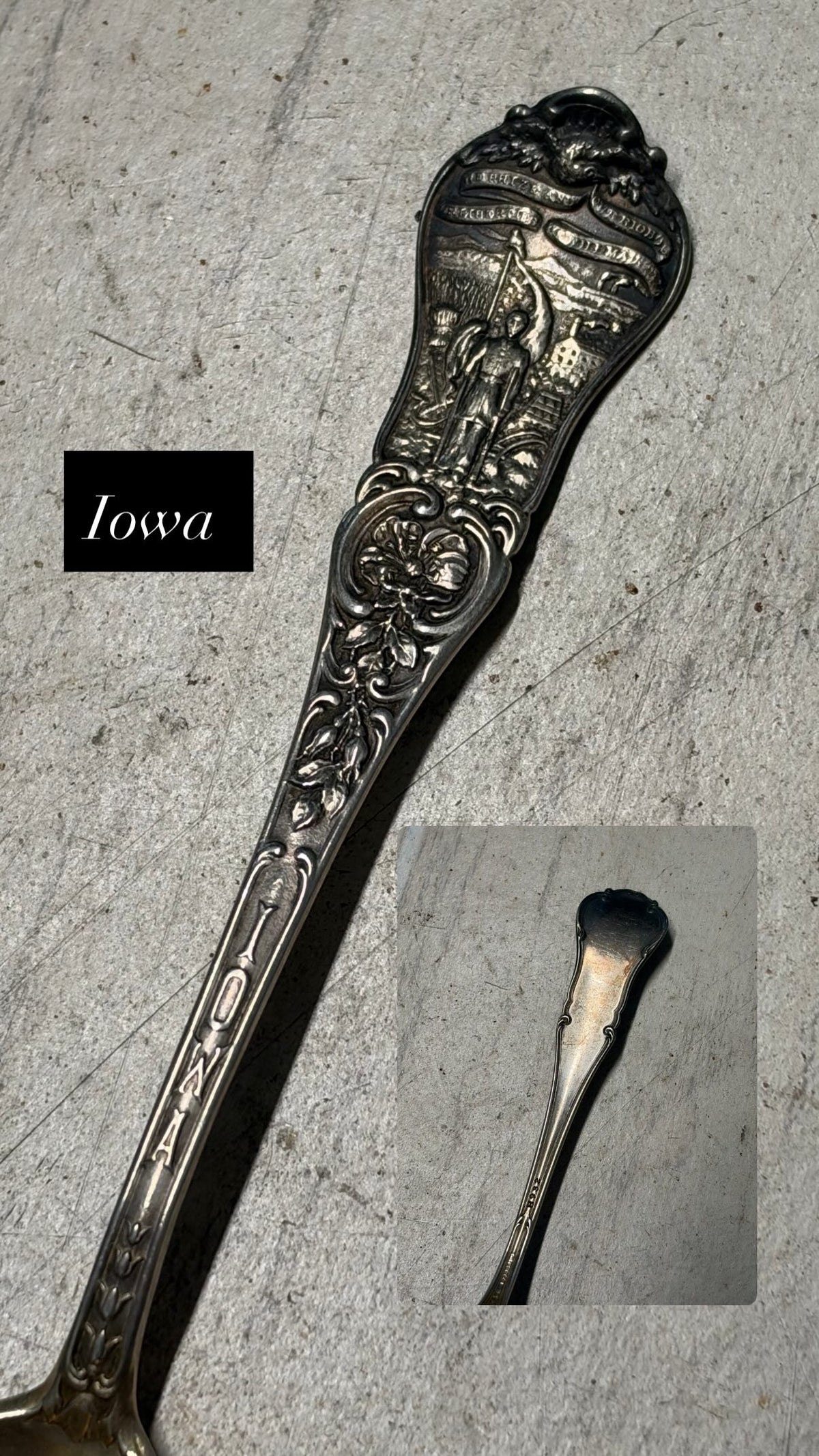 Iowa Sterling Silver Spoon Ring