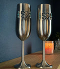 Custom Wedding Flutes