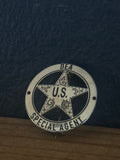 "Classic Cinco Peso Badge with Dots"